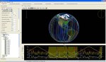 the globe and the flight planning interface